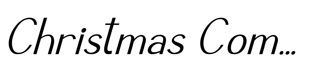 Christmas Combine Script Sans Italic